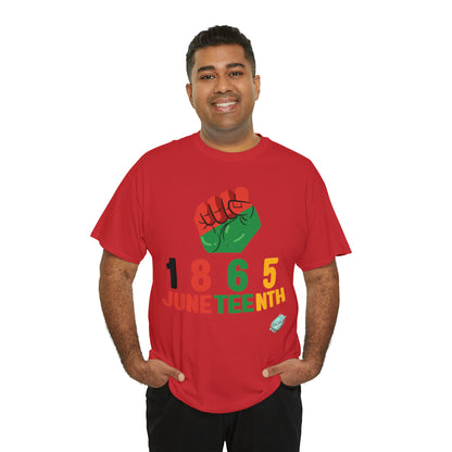 DCAL Juneteenth "1865 Fist" Unisex Heavy Cotton Tee