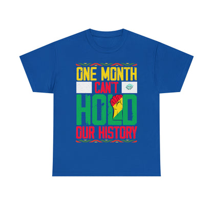 DCAL Juneteenth "Can't Hold Our History" Unisex Heavy Cotton Tee