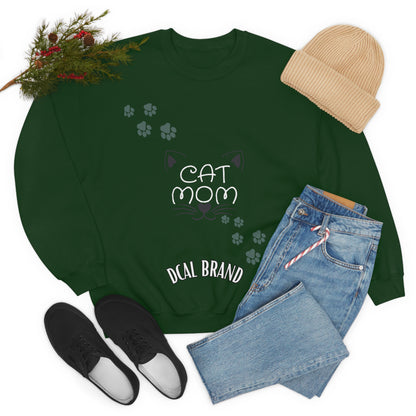 DCAL Meow Collection "Cat Mom" Unisex Heavy Blend™ Crewneck Sweatshirt