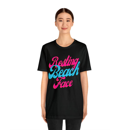 DCAL Beach Collection "Resting Beach Face" Unisex Jersey Short Sleeve Tee