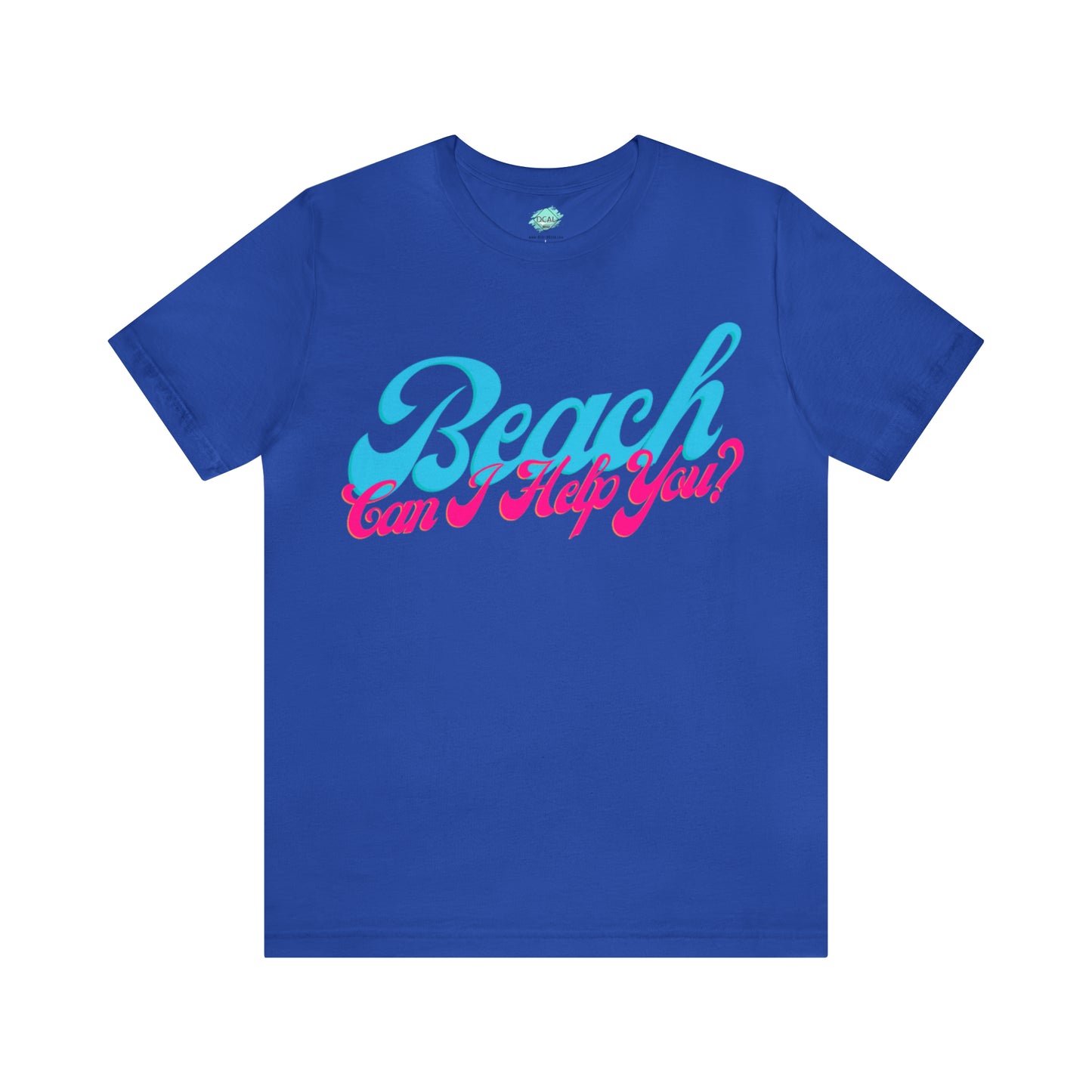 DCAL Beach Collection "Beach Can I Help You?' Unisex Jersey Short Sleeve Tee