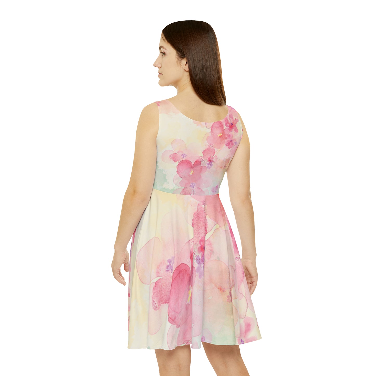 DCAL Formal "Waterpaint Floral" Women's Skater Dress