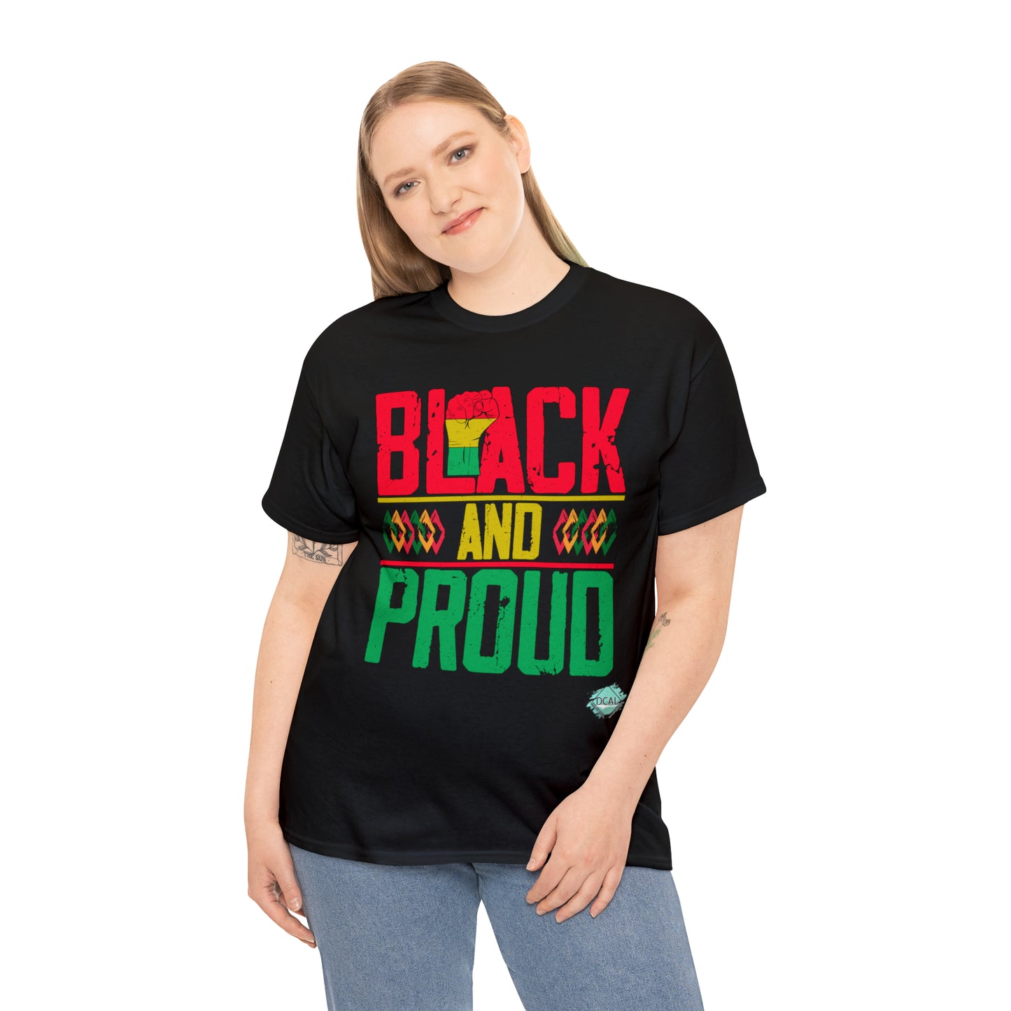 DCAL Juneteenth "Black and Proud" Unisex Heavy Cotton Tee