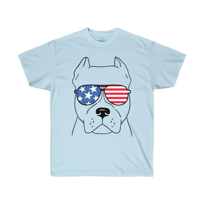 DCAL Pitbull Passion "Pitbull Glasses" Unisex Ultra Cotton Tee