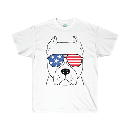 DCAL Pitbull Passion "Pitbull Glasses" Unisex Ultra Cotton Tee