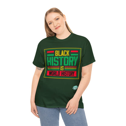 DCAL Juneteenth "World History" Unisex Heavy Cotton Tee