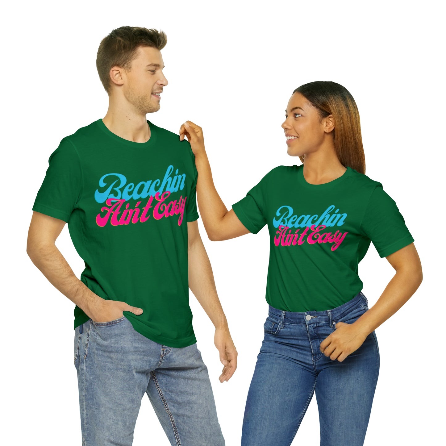 DCAL Beach Collection "Beachin Aint Easy" Unisex Jersey Short Sleeve Tee