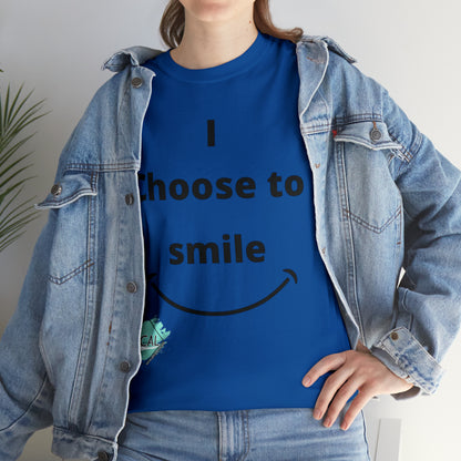 DCAL Graphic Tees "I Choose To Smile" Unisex Heavy Cotton Tee