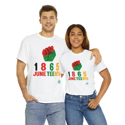 DCAL Juneteenth "1865 Fist" Unisex Heavy Cotton Tee