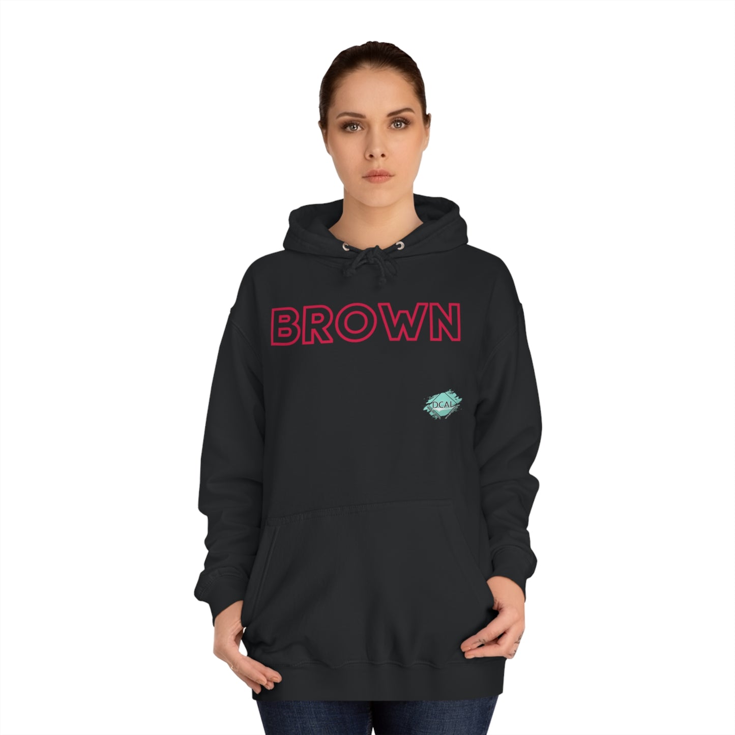 DCAL The Brown Collection Unisex College Hoodie