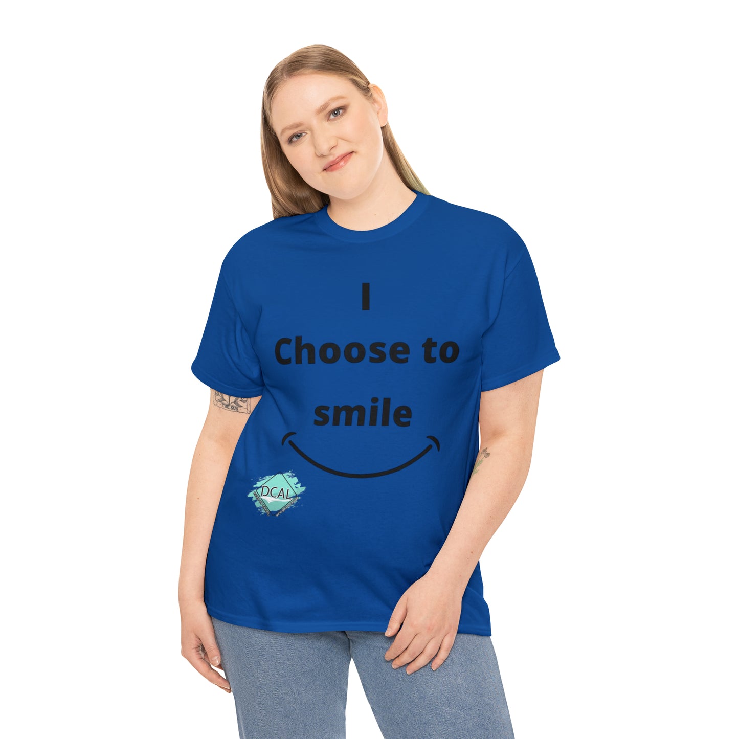 DCAL Graphic Tees "I Choose To Smile" Unisex Heavy Cotton Tee