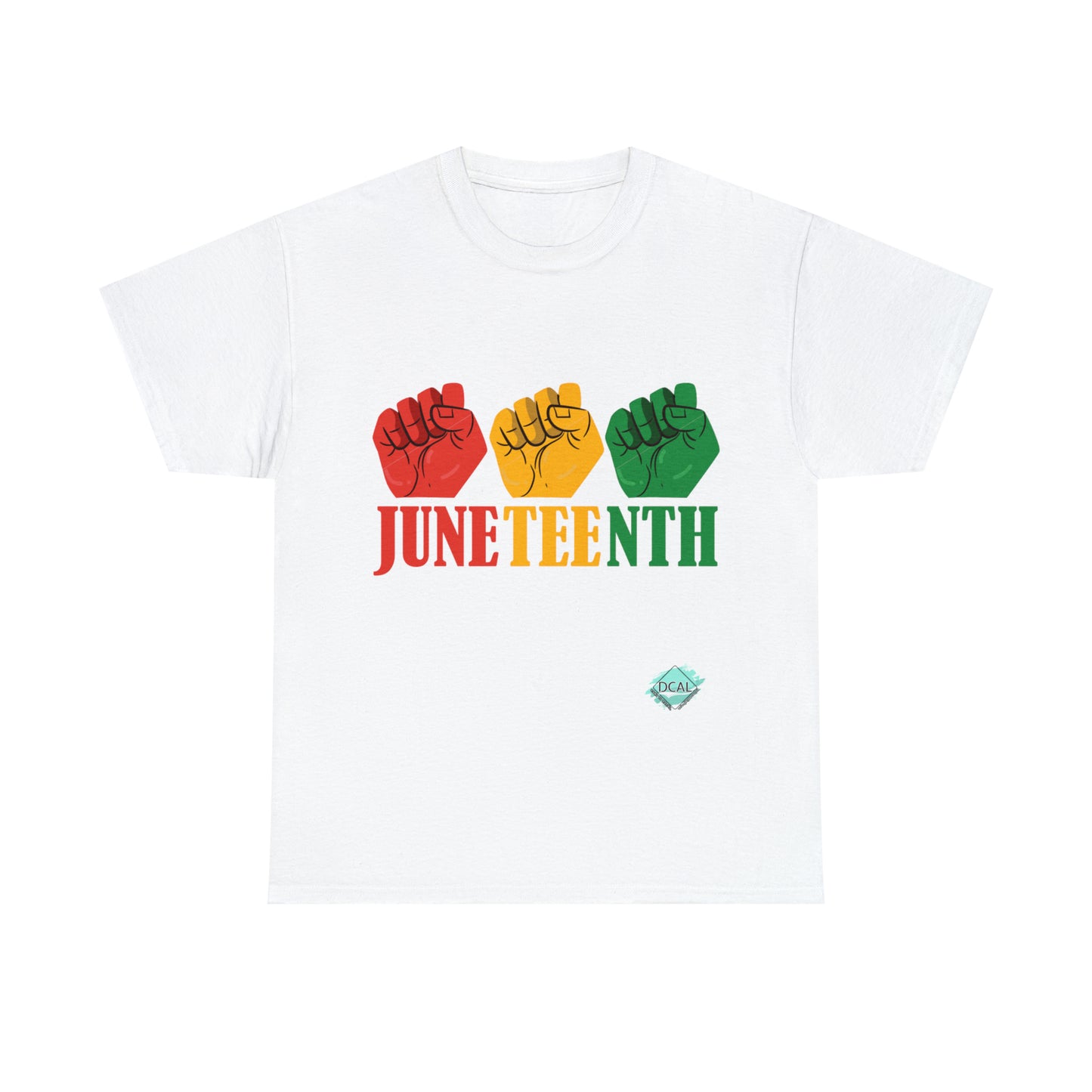 DCAL Juneteenth "3 Fist" Unisex Heavy Cotton Tee