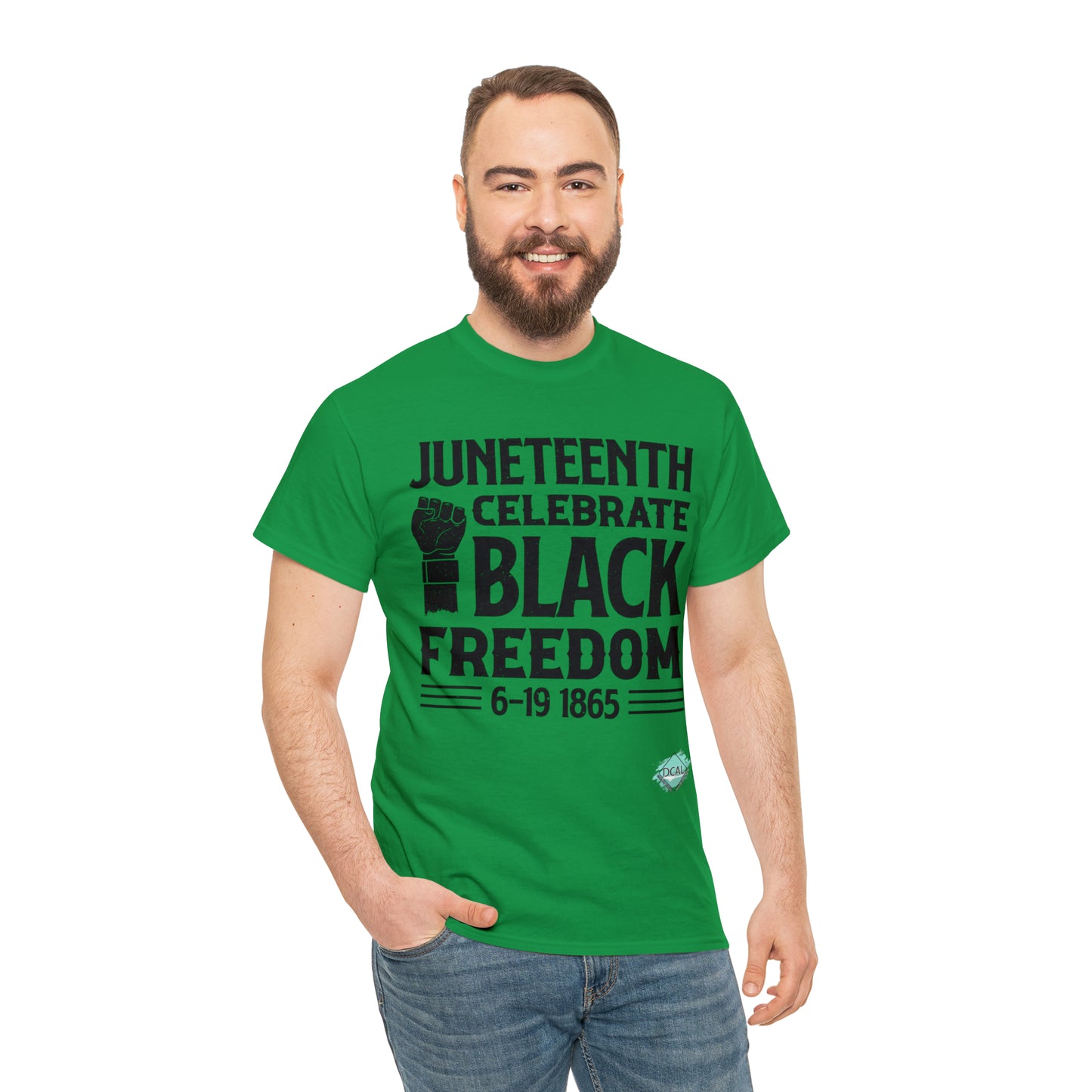 DCAL Juneteenth "Celebrate Freedom" Unisex Heavy Cotton Tee