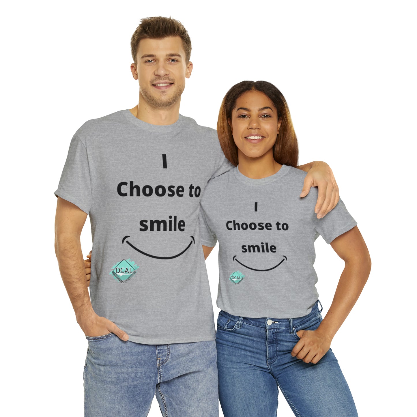 DCAL Graphic Tees "I Choose To Smile" Unisex Heavy Cotton Tee