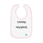 DCAL Baby Clothes "Eating Machine" Contrast Trim Jersey Bib