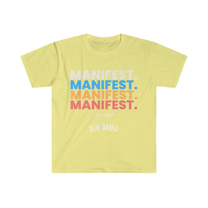 DCAL Graphic Tee "Manifest" Unisex Softstyle T-Shirt