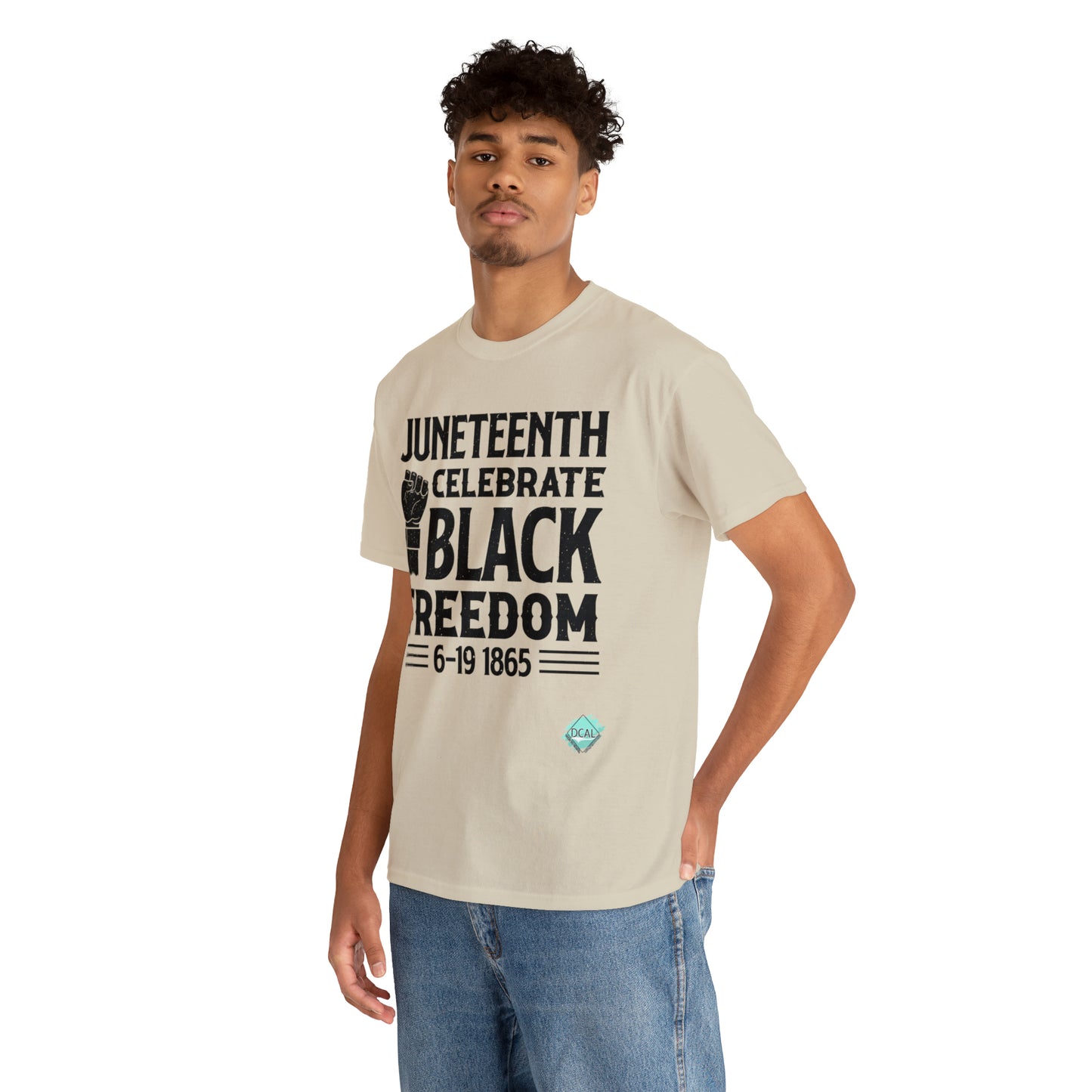 DCAL Juneteenth "Celebrate Freedom" Unisex Heavy Cotton Tee