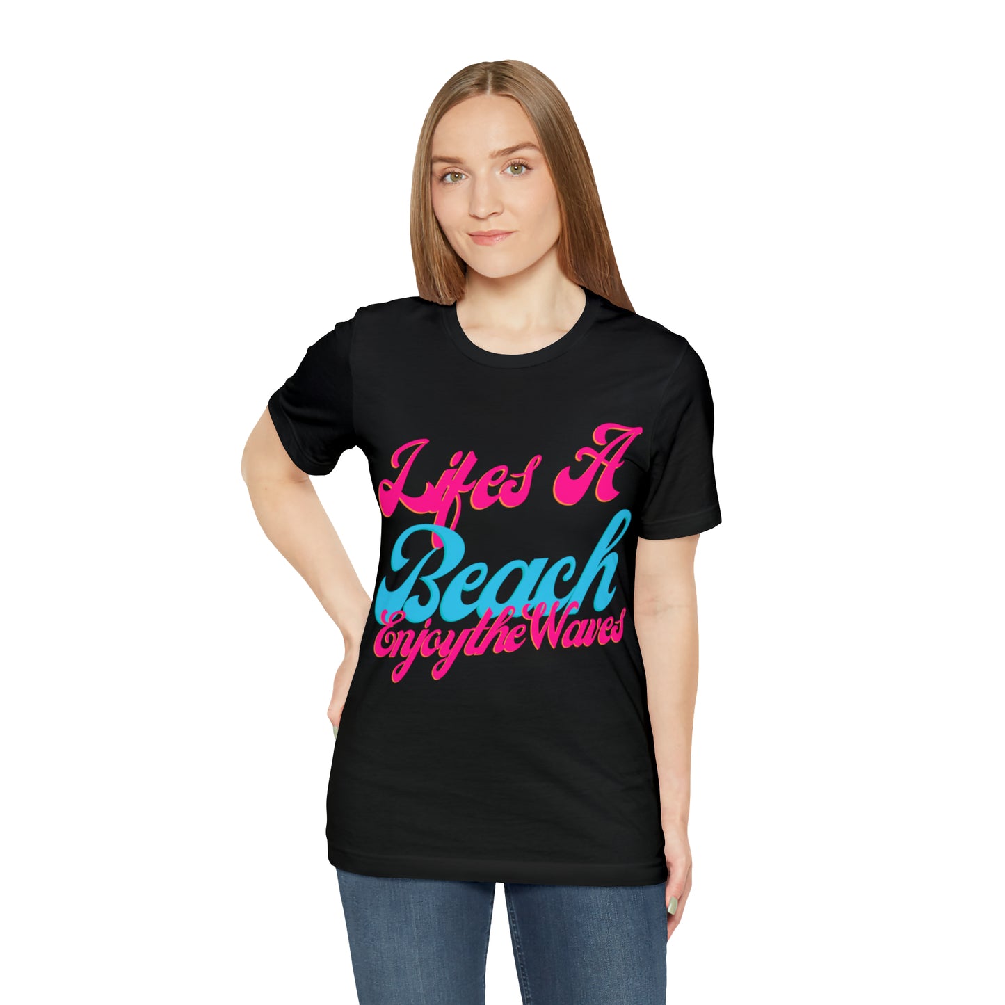 DCAL Beach Collection "Lifes a Beach Enjoy The View" Unisex Jersey Short Sleeve Tee