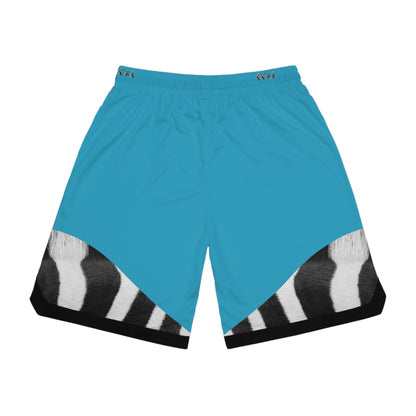 DCAL Athletic Elegance Zebra Basketball Rib Shorts