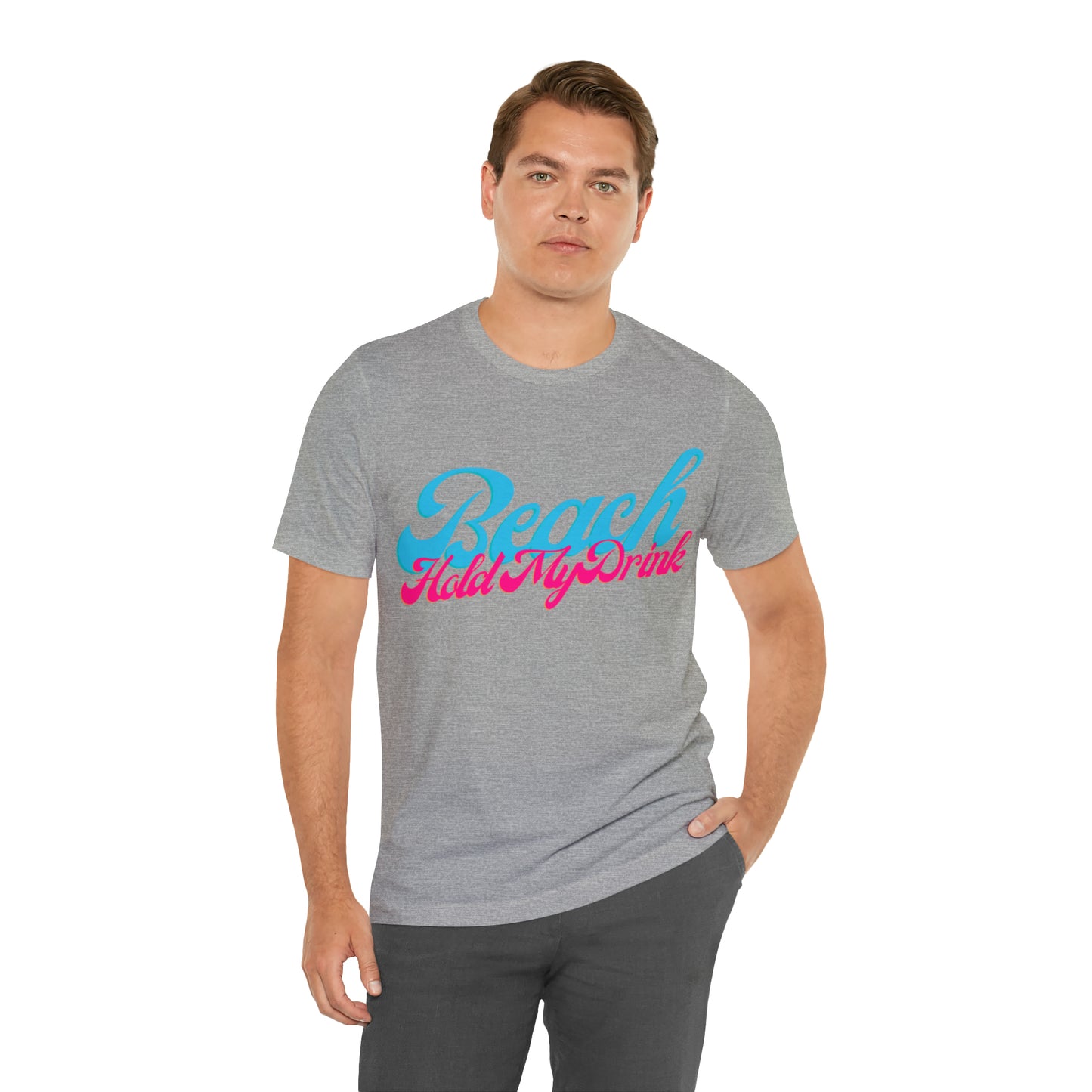 DCAL Beach Collection "Beach Hold My Drink" Unisex Jersey Short Sleeve Tee