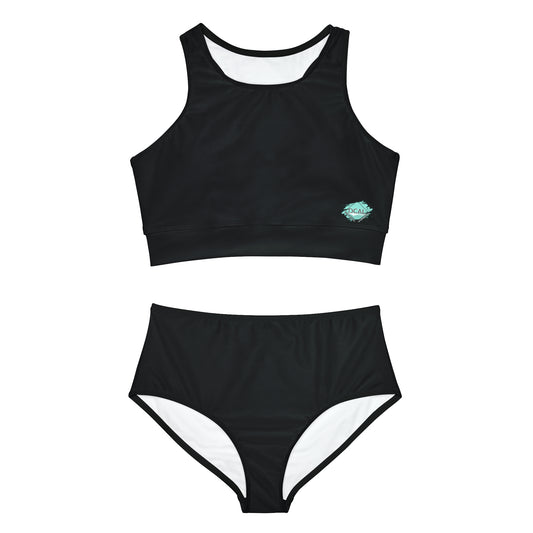 DCAL Swimwear "Black" Sporty Bikini Set