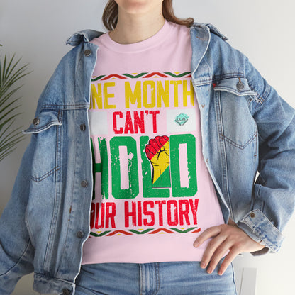 DCAL Juneteenth "Can't Hold Our History" Unisex Heavy Cotton Tee