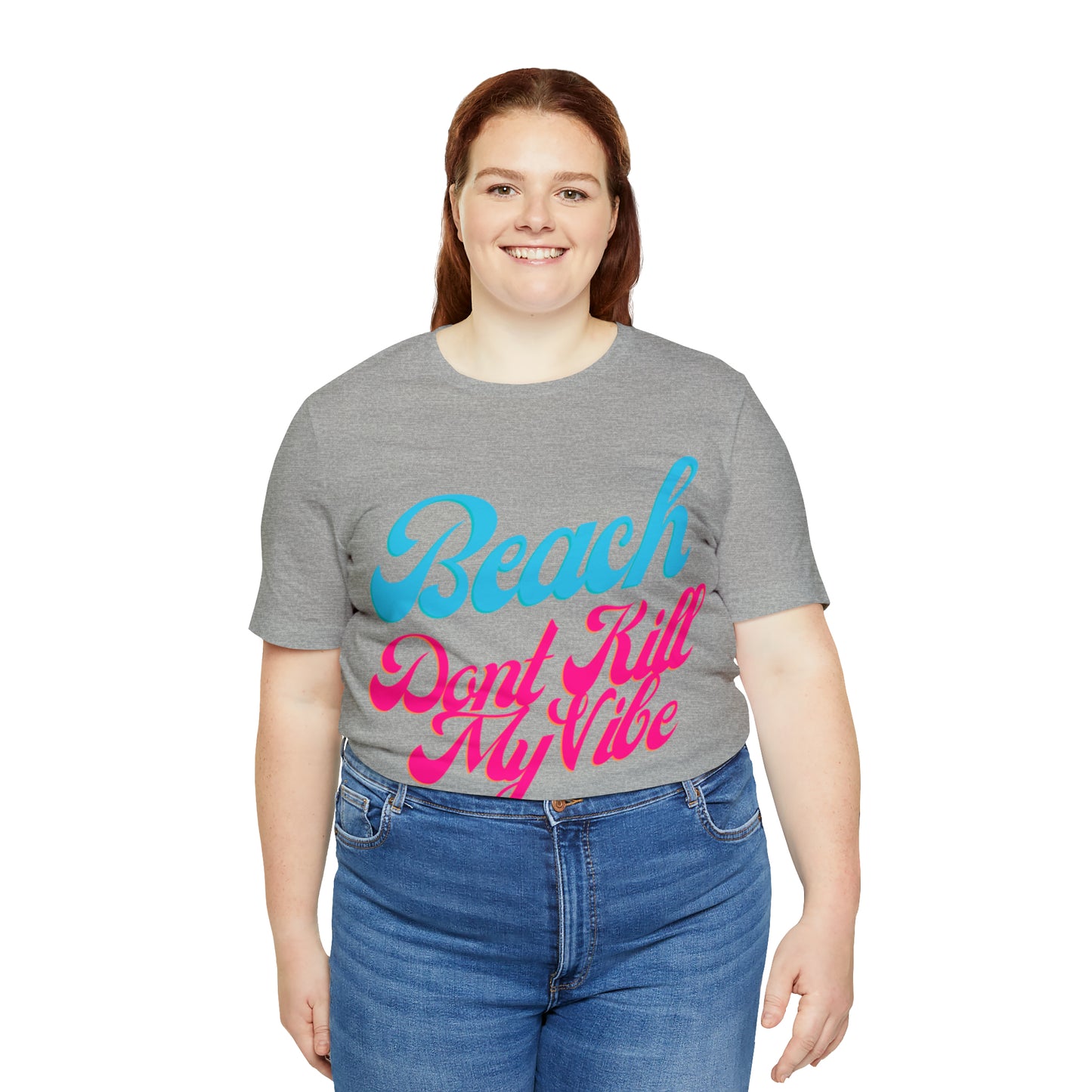 DCAL Beach Collection "Beach Dont Kill My Vibe" Unisex Jersey Short Sleeve Tee