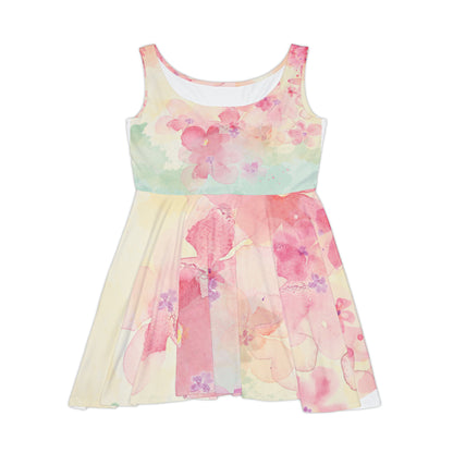 DCAL Formal "Waterpaint Floral" Women's Skater Dress