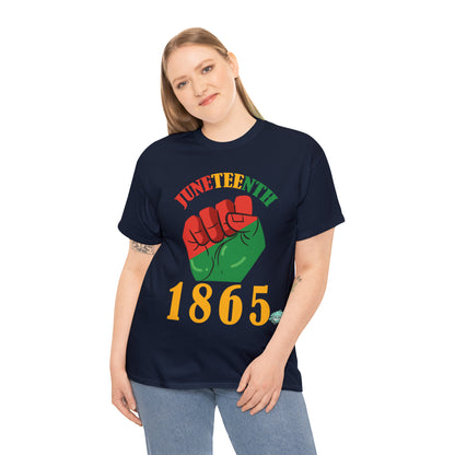 DCAL Juneteenth "1865 Fist" Unisex Heavy Cotton Tee