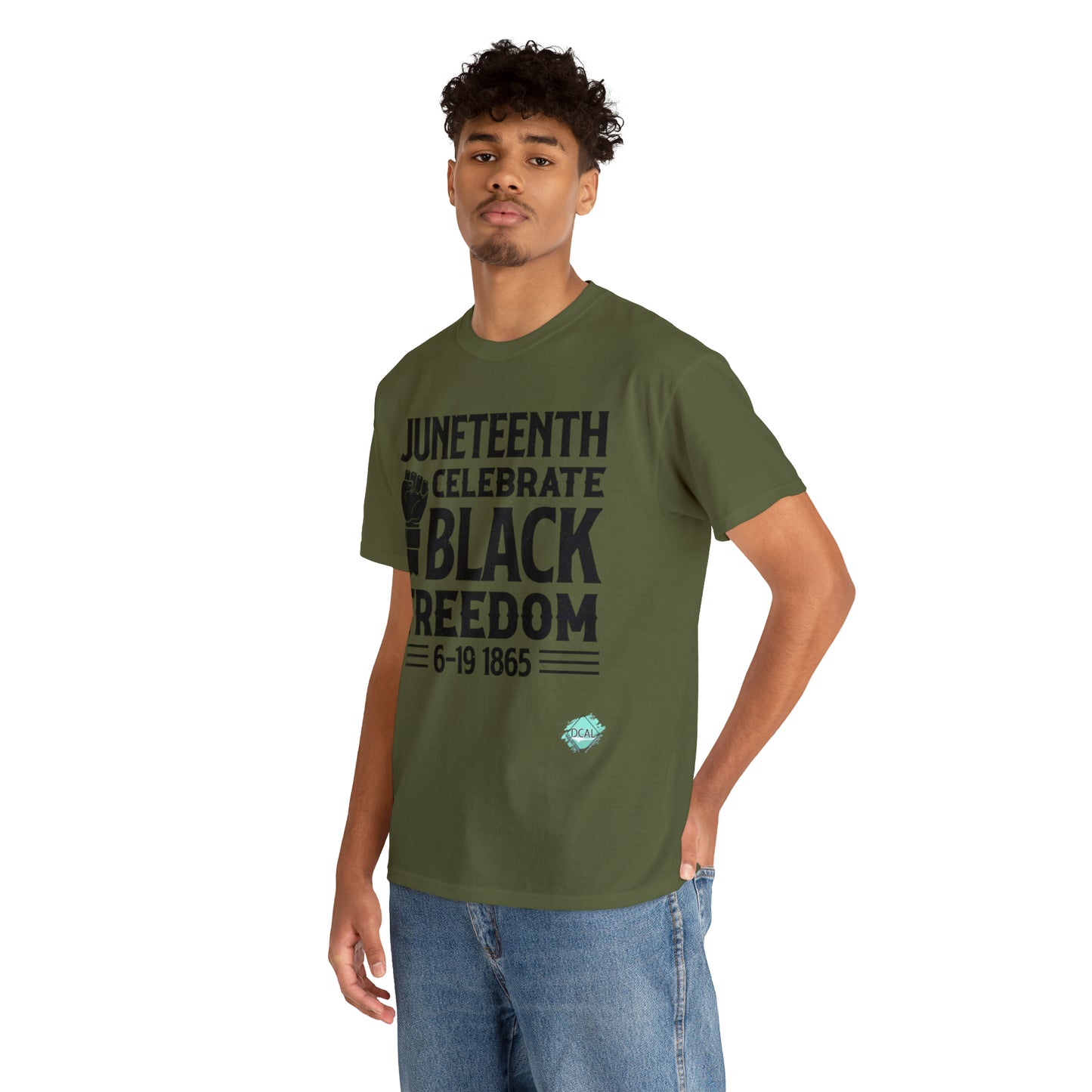 DCAL Juneteenth "Celebrate Freedom" Unisex Heavy Cotton Tee