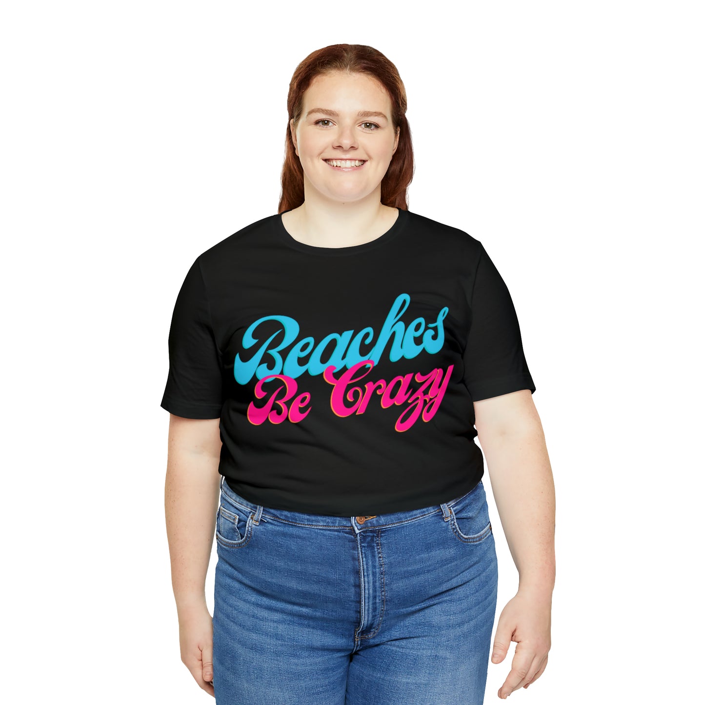 DCAL Beach Collection "Beaches Be Crazy' Unisex Jersey Short Sleeve Tee