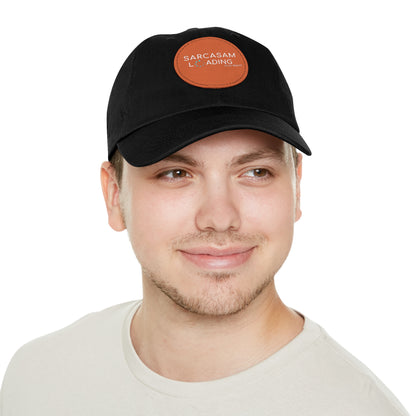 DCAL Brown Collection Accessories "Sarcasm Loading" Hat with Leather Patch (Round)