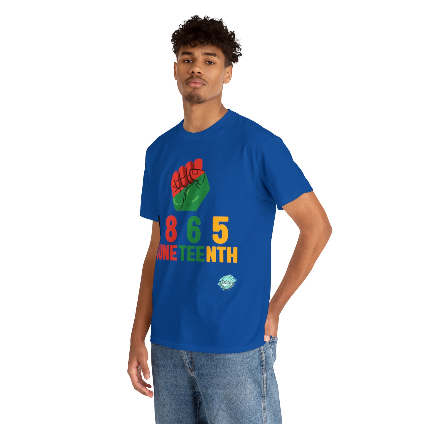 DCAL Juneteenth "1865 Fist" Unisex Heavy Cotton Tee