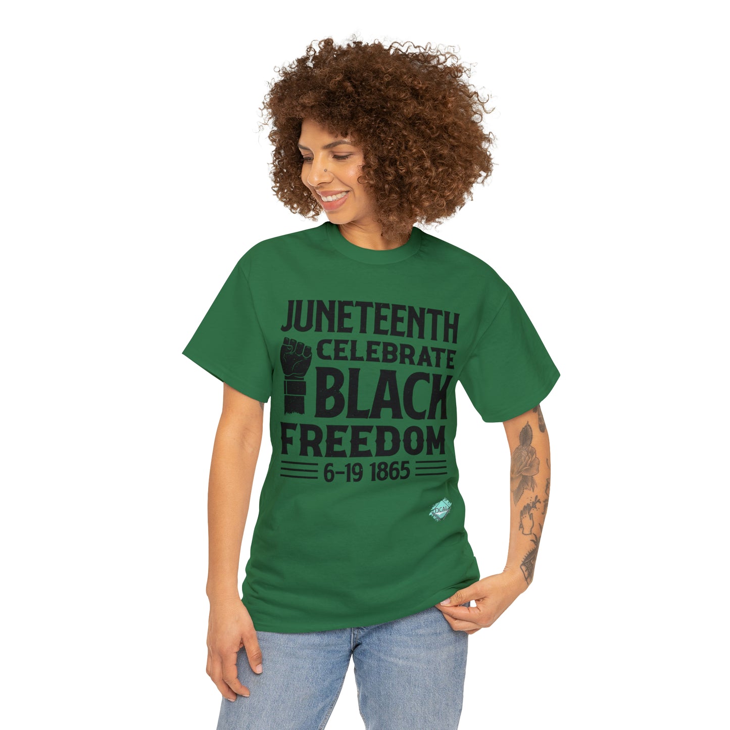 DCAL Juneteenth "Celebrate Freedom" Unisex Heavy Cotton Tee