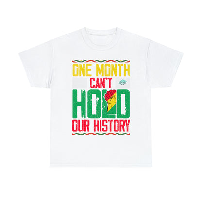 DCAL Juneteenth "Can't Hold Our History" Unisex Heavy Cotton Tee