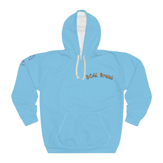 DCAL Brown Collection "Baby Blue and Peach" Unisex Pullover Hoodie