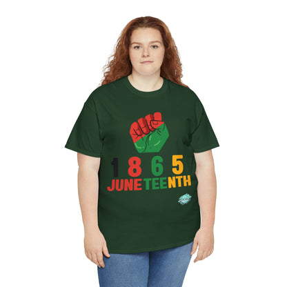 DCAL Juneteenth "1865 Fist" Unisex Heavy Cotton Tee