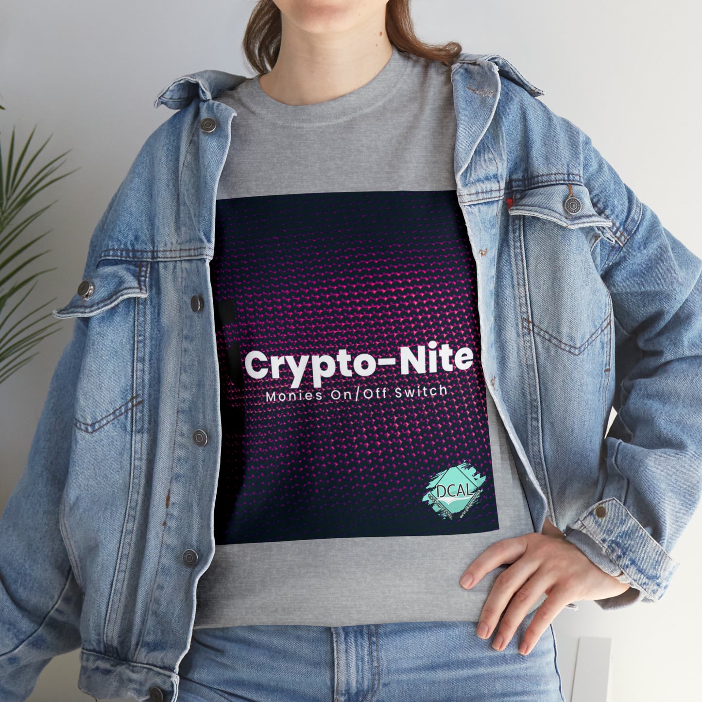 DCAL Graphic Tees "Crypto-Nite" Unisex Heavy Cotton Tee