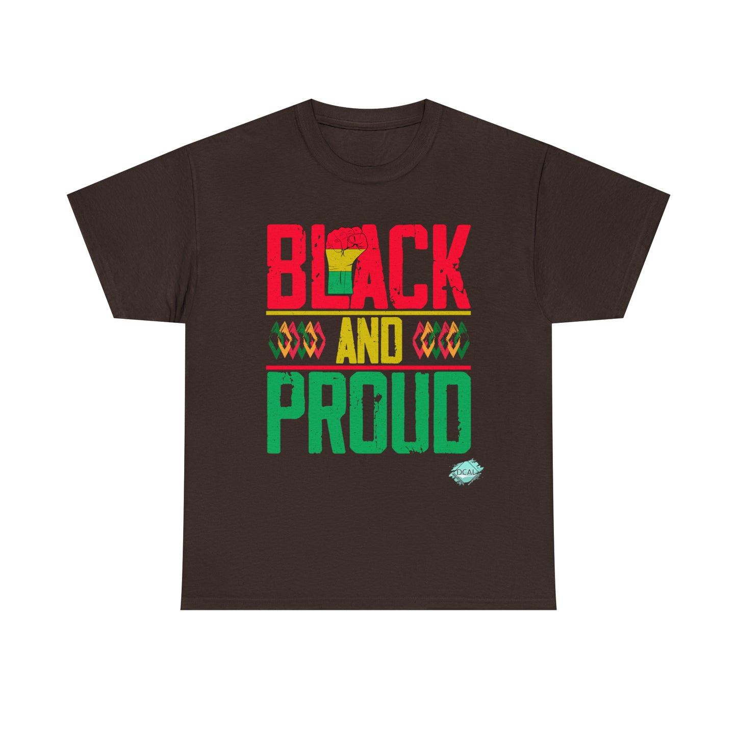 DCAL Juneteenth "Black and Proud" Unisex Heavy Cotton Tee