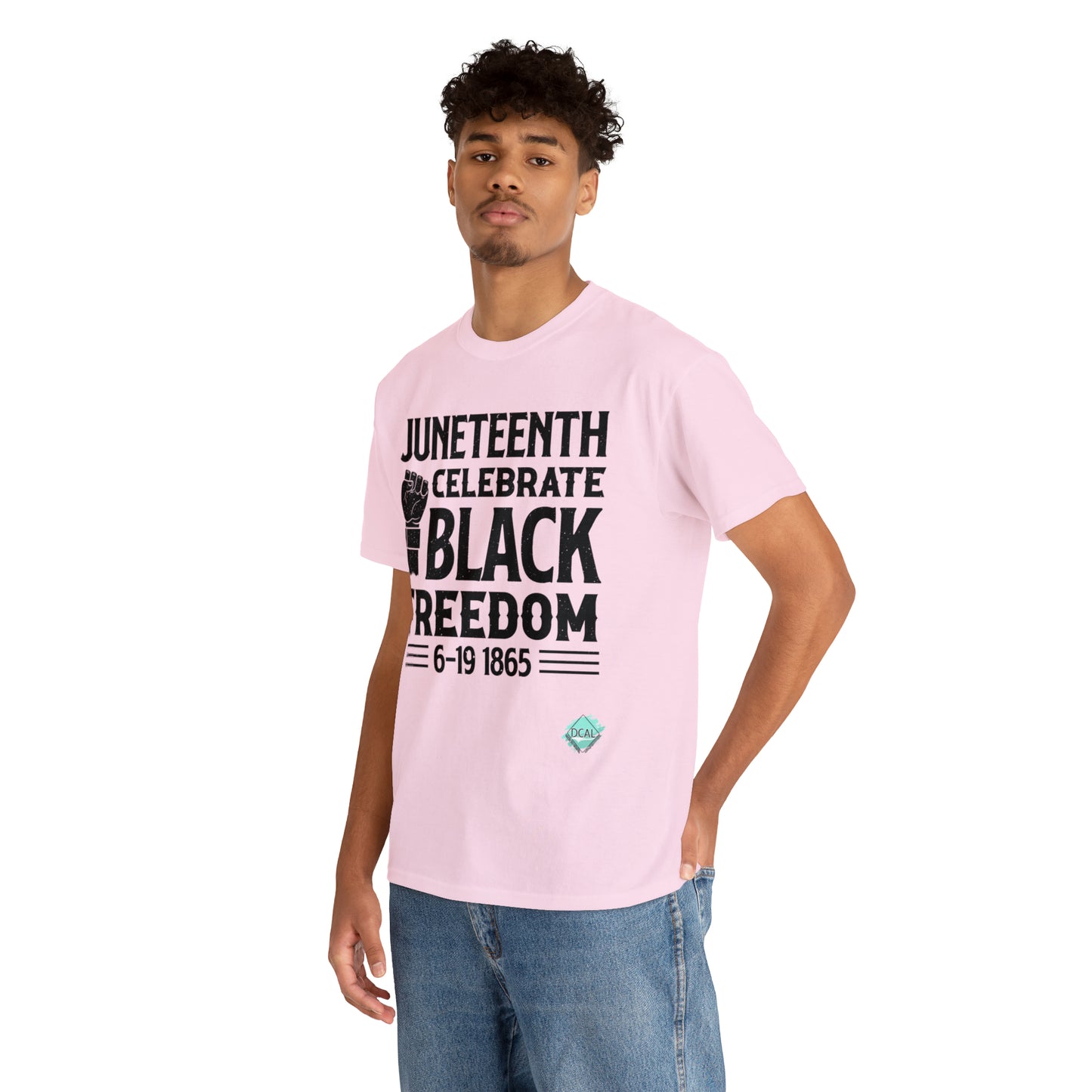 DCAL Juneteenth "Celebrate Freedom" Unisex Heavy Cotton Tee