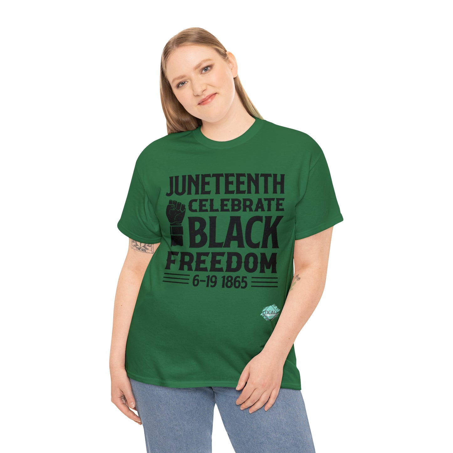 DCAL Juneteenth "Celebrate Freedom" Unisex Heavy Cotton Tee