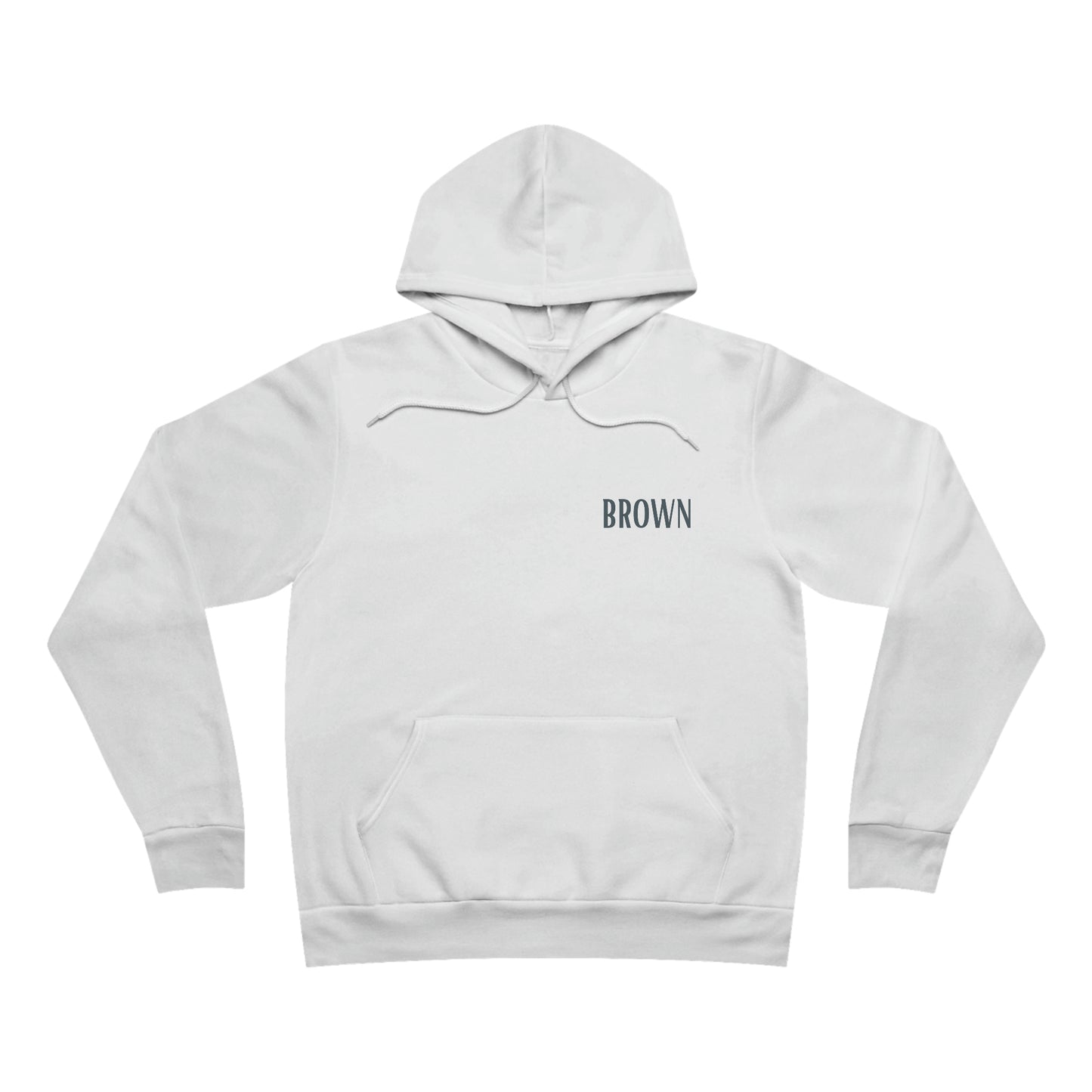 DCAL Brown Collection Unisex Sponge Fleece Pullover Hoodie