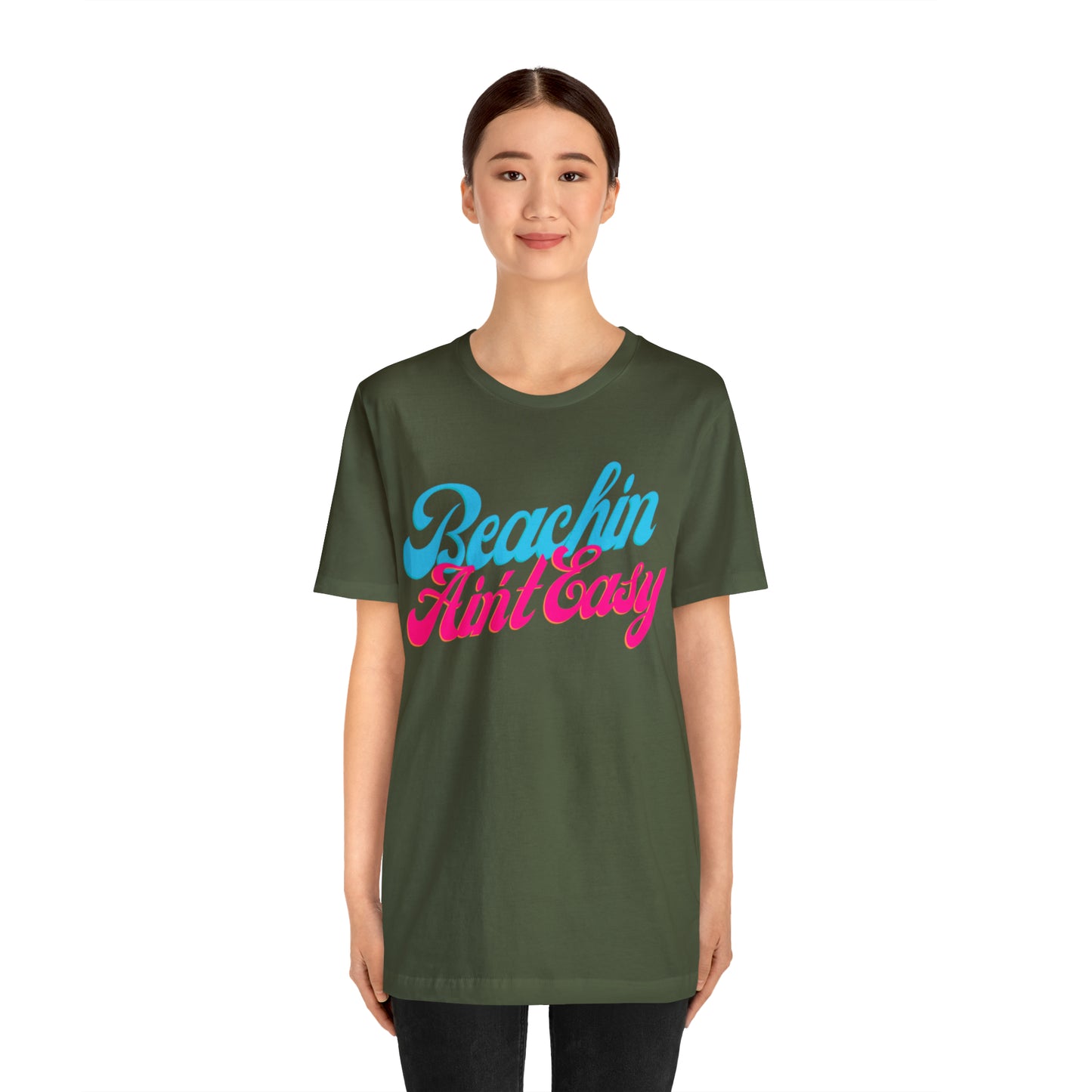 DCAL Beach Collection "Beachin Aint Easy" Unisex Jersey Short Sleeve Tee