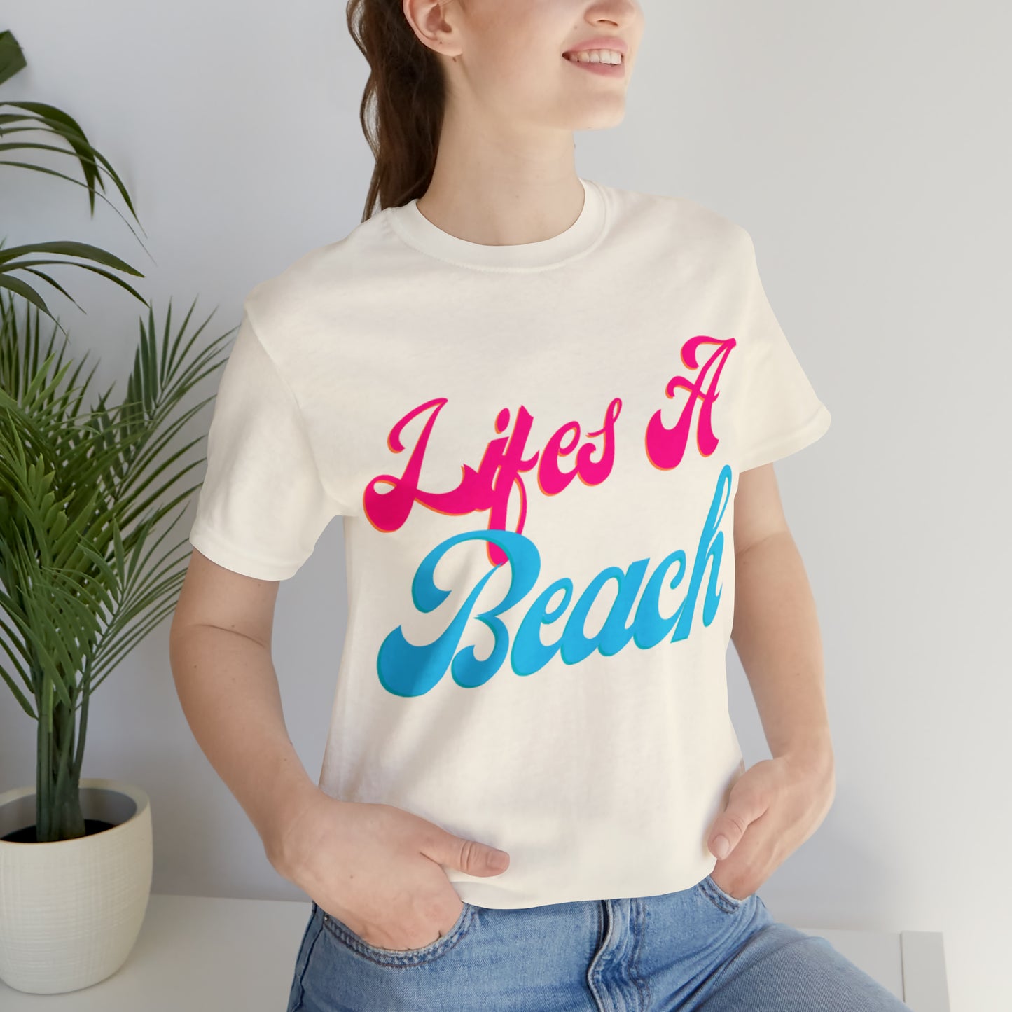 DCAL Beach Collection "Wifes a Beach" Unisex Jersey Short Sleeve Tee