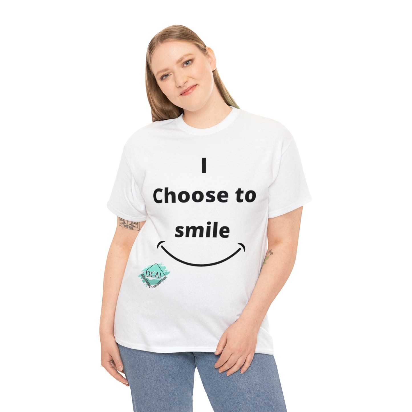 DCAL Graphic Tees "I Choose To Smile" Unisex Heavy Cotton Tee