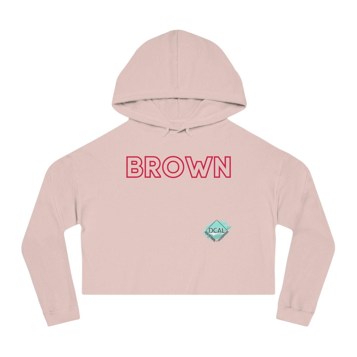 DCAL The Brown Collection Women’s Cropped Hooded Sweatshirt