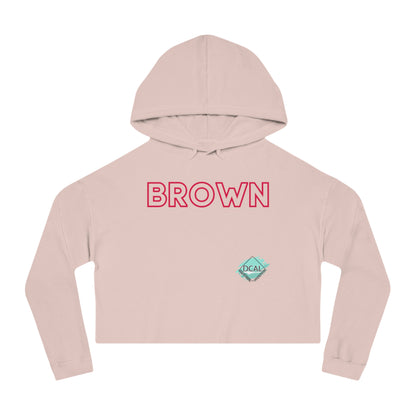 DCAL The Brown Collection Women’s Cropped Hooded Sweatshirt