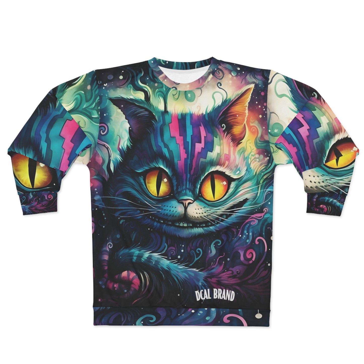 DCAL Graphic Tees "Cat" Halloween Unisex Sweatshirt