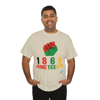 DCAL Juneteenth "1865 Fist" Unisex Heavy Cotton Tee