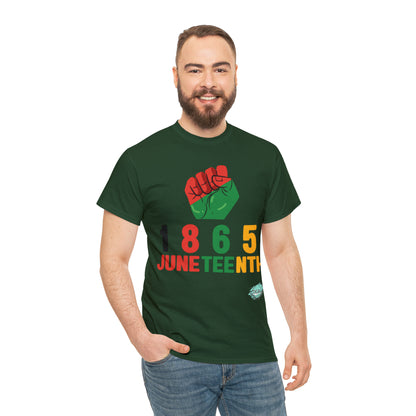 DCAL Juneteenth "1865 Fist" Unisex Heavy Cotton Tee